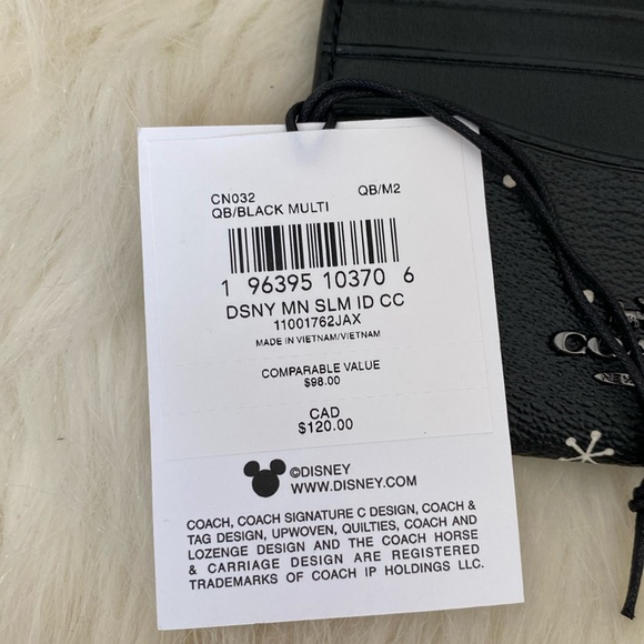 Disney X Coach Slim Id Card Case With Minnie - Picture 4 of 4